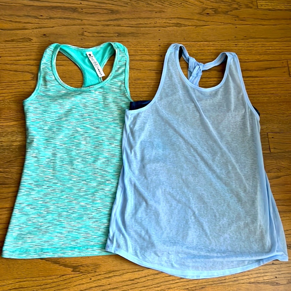 Lot of 2 girls athletic tops size 10 and 10/12